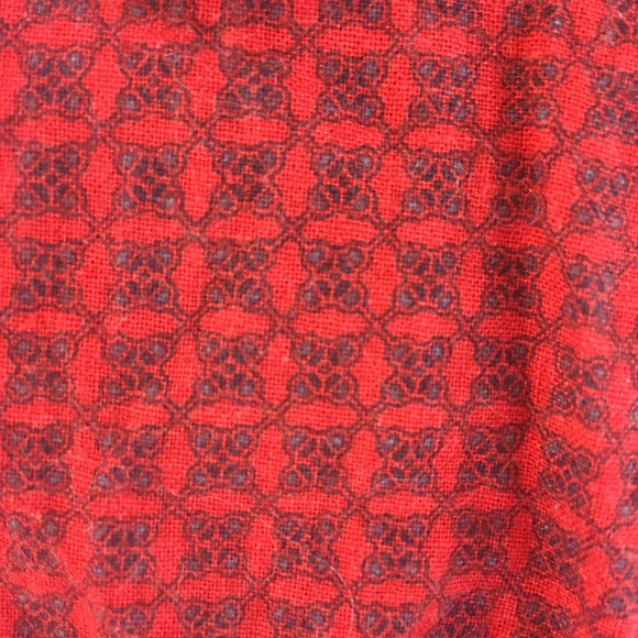 Red Patterned Merona Button-Up - Picture 3 of 3